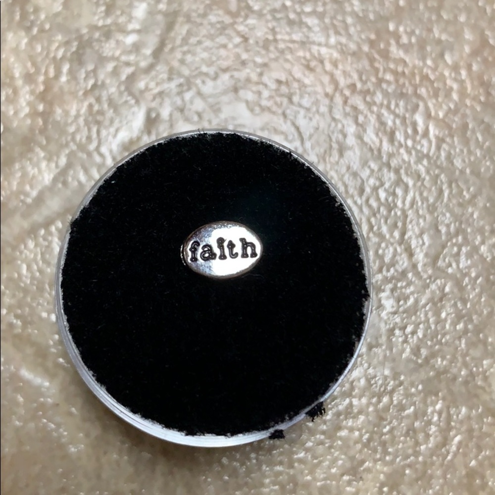 Never used origami owl “faith” charm